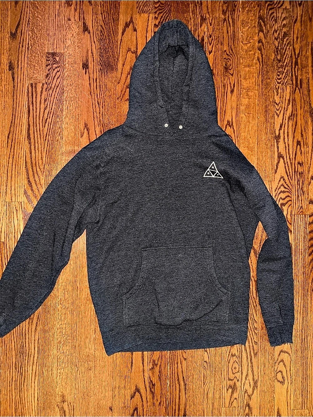 HUF Triple Triangle Pullover Hoodie Gray Medium